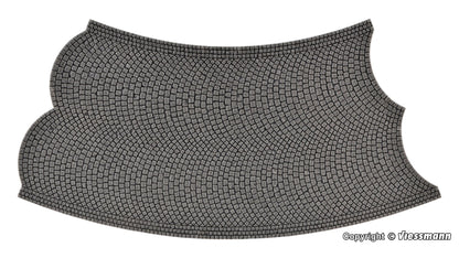 Vollmer 48246 H0 Street plate cobblestone 45 Degree curve radius 15 cm