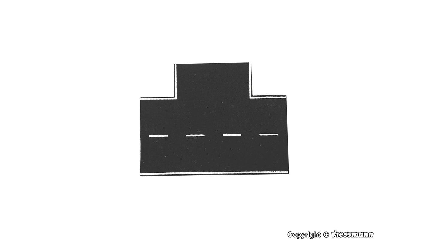 Vollmer 48263 HO Street Plate Asphalt 90 Deg Intersection