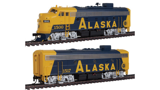 Walthers 40710 Alaska EMD F7 AB Set with Dynamic Fan Diesel