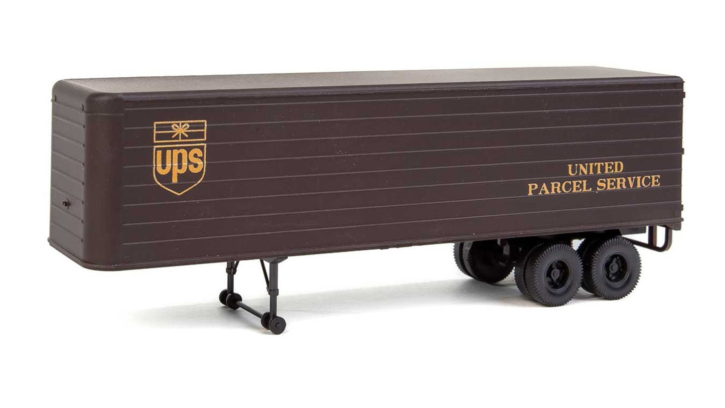 Walthers 9492428 35 Fluted-Side Trailer 2-Pack Parcel Service